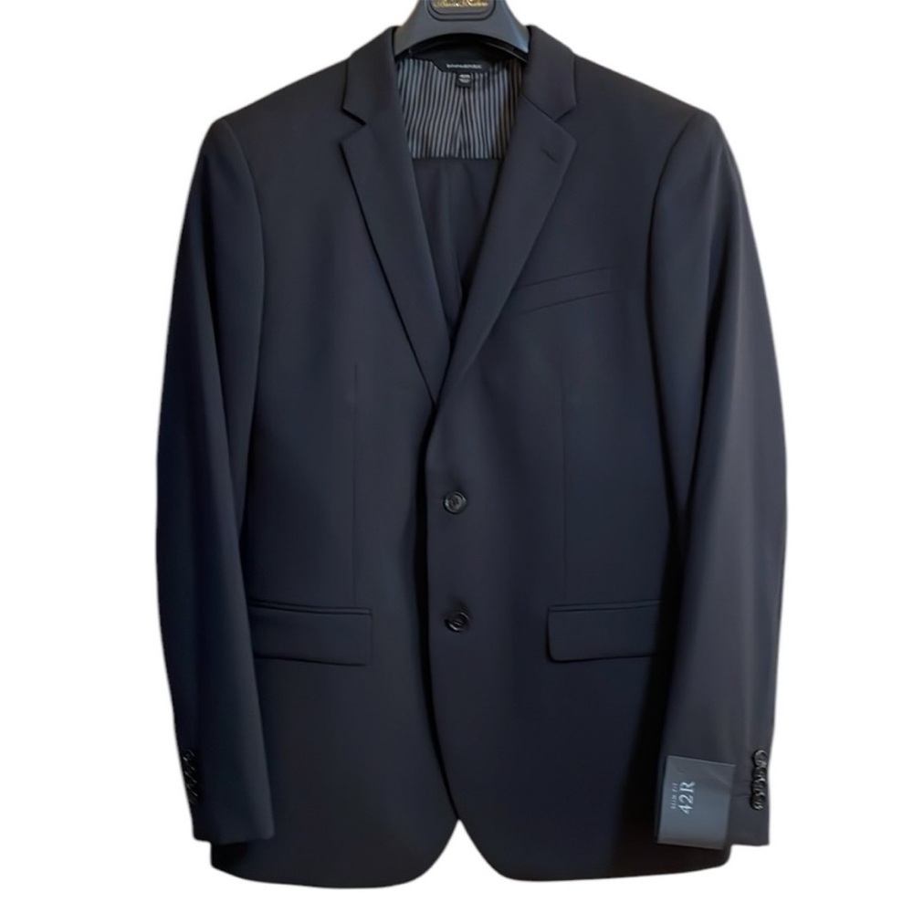 Banana Republic Mens Marzotto Wool Suit Slim Fit Size 42 Regular (Brand New)